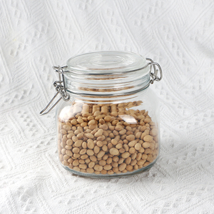 Lưu trữ container 750ml vuông thực phẩm thủy tinh <span class=keywords><strong>Jar</strong></span> không khí chặt chẽ <span class=keywords><strong>Jar</strong></span> <span class=keywords><strong>Clip</strong></span> Top với khóa nắp - Product Image 3