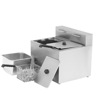 Nouvelle <span class=keywords><strong>friteuse</strong></span> professionnelle à <span class=keywords><strong>gaz</strong></span> de comptoir à double cuve de 22,8 Qt (<span class=keywords><strong>12</strong></span> <span class=keywords><strong>litres</strong></span>) avec 2 paniers - Product Image 5