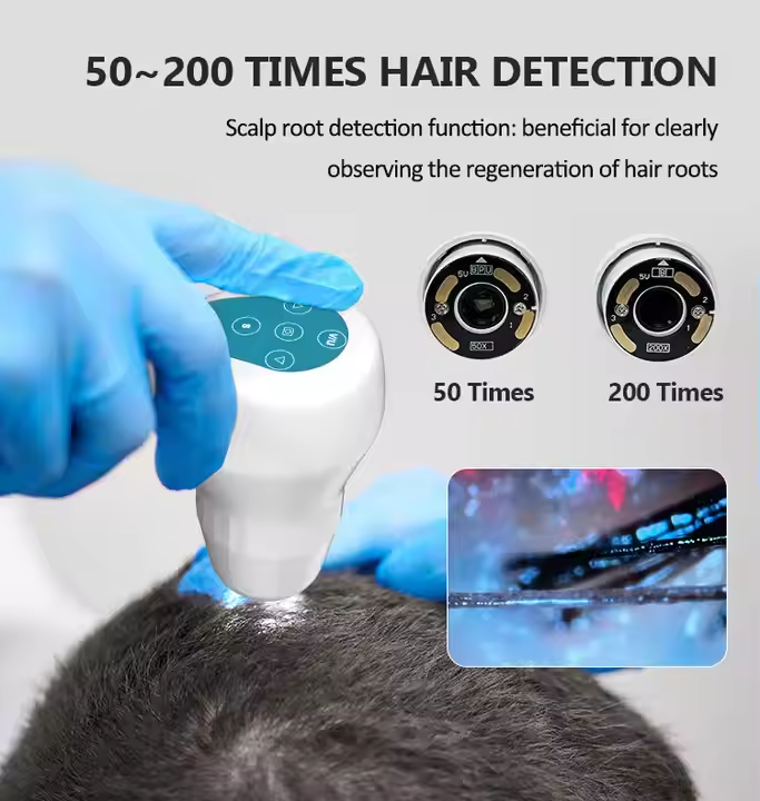 7 in 1 scalp hair analyzer machine