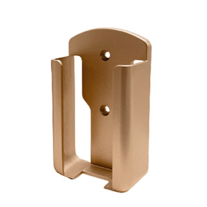 Air Conditioner <b>Remote</b> <b>Control</b> <b>Storage</b> Box Wall Mounted No Drill Frosted Gold Plastic Desktop Organizer For Home And Hotel Use - Product Image 2