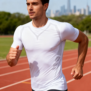 Camiseta deportiva de compresión de secado rápido para hombre, ropa transpirable de secado rápido para gimnasio, ciclismo, Fitness, correr, entrenamiento, ejercicio, Top activo - Product Image 2