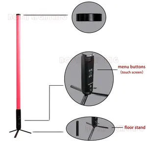 両方のホット販売ピクセルLedチューブライト防水IP65イベントdjステージ効果フルカラーワイヤレスDmxDjライトアプリ制御付き