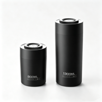 Bocal de conservation alimentaire intelligent sous vide en acier inoxydable, à pression constante, hermétique, pour grains de café et aliments pour animaux de compagnie