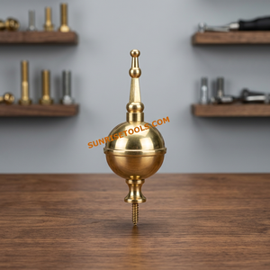 ที่จับลูกบอลเหล็กกลมขนาด 4 1/2 นิ้ว พร้อมฐานสกรูสำหรับการจับที่แม่นยำ - Product Image 5