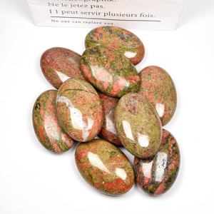 <span class=keywords><strong>Pierre</strong></span> précieuse naturelle <span class=keywords><strong>Unakite</strong></span> polie sculptée <span class=keywords><strong>pierre</strong></span> semi-précieuse artisanat pierres de palmier en cristal naturel <span class=keywords><strong>pierre</strong></span> d'énergie en cristal à vendre - Product Image 5