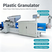 Machine de granulation à granulés, moteur simple PA/PPR, production de 80-500 kg/h, chauffage électromagnétique, équipement de fabrication de granulés recyclés