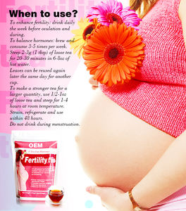 Té de fertilidad de desintoxicación femenina de etiqueta privada para mujeres Obtener embarazo Té de fertilidad de hierbas orgánicas para quedar embarazada - Product Image 3