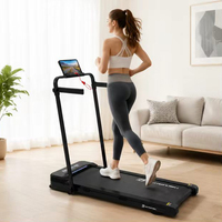 Caminadora Plegable ZBTREADMILL 2 en 1 con Logotipo Personalizado, Caminadora Debajo del Escritorio, Potencia Máxima de 3.0HP, Capacidad de Carga de 130 kg, OEM