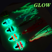 Tête de jigging en métal luminescent ALPHA Wholesale 100g-200g pour la pêche au poulpe