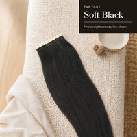 Extensions de cheveux humains doux, idéales pour les exercices de coiffure et les salons de beauté