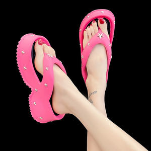 Chanclas de suela gruesa suave Punk Y2K para mujer, moda de verano, ropa de abrigo, zapatos, <span class=keywords><strong>plataforma</strong></span>, Sandalias de tacón de cuña gruesa - Product Image 2