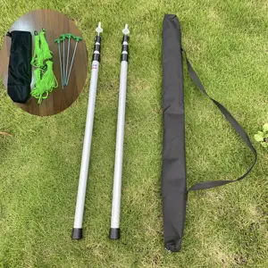 2.3m Adjustable Aluminum Telescopic Tent Pole Outdoor Camping Awning Pole