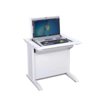 Écran d'ordinateur portable rabattable en métal avec écran LCD caché manuel, pour l'apprentissage et la lecture, bureau d'ordinateur pour les élèves