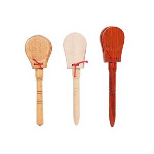 Instruments de percussion Orff, aides pédagogiques musicales pour enfants, <span class=keywords><strong>castagnettes</strong></span>, shakers à main en bois espagnols, planches de danse en bois de jujube - Product Image 1
