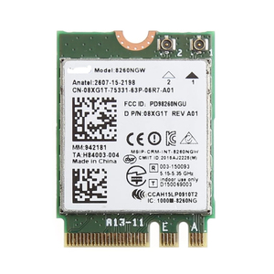 Mô-đun Thẻ Không Dây Wifi Băng Tần Kép 2.4 + 5GHZ 867M BT V4.2 NGFF M.2 <span class=keywords><strong>WLAN</strong></span> Cho In-tel 8260 AC Cho DELL 8260NGW DP/N 08XJ1T - Product Image 1