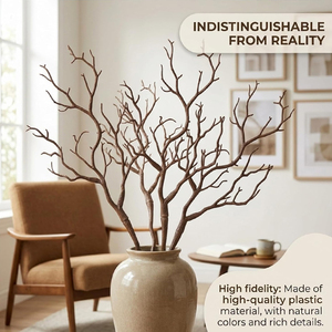 Ramas de Manzanita Pequeñas de 19.3 Pulgadas, Ramitas de Plástico Artificiales con Forma de Asta de Ciervo para Decoración del Hogar, Centros de Mesa para Bodas, Decoraciones para Festivales - Product Image 4