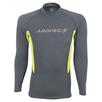 Garantie de qualité Maillot de bain Rash Guard pour homme Aropec Polyester/Nylon Séchage rapide Compression Vêtement de surf Résistant à l'usure Loisirs
