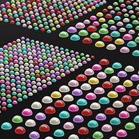 973 autocollants de pierres précieuses autocollants pour le visage, les ongles et le maquillage corporel, strass de 3/4/5/6 mm pour l'artisanat, pour filles et femmes