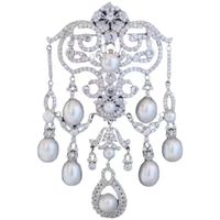 Broches en perles vintage XILIANGFEIZI, broches de luxe haut de gamme, robes de mariée, accessoires Cheongsam, vente en gros
