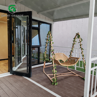 20 pieds Casas de Contenedor maison avec porche et cuisine maison conteneur modulaire préfabriquée extensible maison restaurant magasins