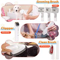 Kit de Toilettage Luxe pour Animaux 5-en-1 : Tondeuse, Brosse Anti-Peluche et Aspirateur Silencieux pour Chiens