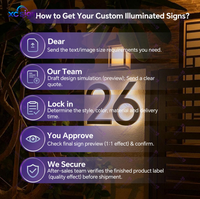 Enseigne personnalisée en acier inoxydable avec logo rétroéclairé LED 3D, compatible AC Homekit, pour mariages, bâtiments, bureaux, devantures de magasins, centres commerciaux, salons de beauté