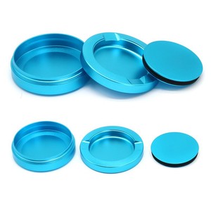 Boîte à snuff en aluminium fileté, hermétique, avec couvercle à vis, conteneur portable pour snuff buccal et poudres sèches, emballage cadeau artisanal haut de gamme - Product Image 3