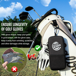 Estuche para Guantes de Golf, Bolsa Organizadora de Accesorios, Cierre de Cremallera, Clip de Mosquetón, Bolsillo de Malla, Portátil, de Viaje, Personalizado OEM - Product Image 4