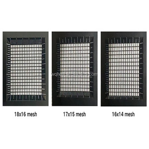Modèles explosifs 18*16 Mesh Noir Isolation de protection Maille d'écran en fibre de verre respectueuse de l'environnement pour porte de magasin - Product Image 2