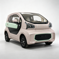 Quadricycle Électrique Populaire à Cabine Fermée pour Seniors, 4 Places, Mini Véhicule Électrique à Basse Vitesse pour le Quartier et les Voyages en Zone Rurale
