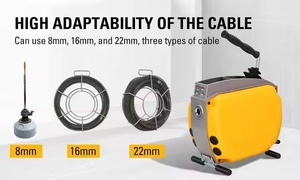 Professional Drum Machines For Sale Portable Power Machinedrain Snake Pipe Cleaning Machinepower Electric Drain Cleaner - Product Image 5