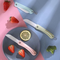 Opvouwbare Keramische Fruit Mes Keuken Benodigdheden Dunschiller Groente Mini Pocket Paring Keramische Mes Thuis Keuken Huishouden Outdoor