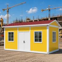 Prêt à être expédié : Maison conteneur modulaire à toit incliné de 20 pieds, facile à construire, pour habitation