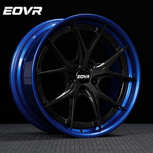 Rines Forjados EVOR Personalizados de 22, 24 y 26 Pulgadas, Color Azul, 5x120, 5x130, 6x139.7, Centro Negro, para Autos de Pasajeros <span class=keywords><strong>BMW</strong></span> - Product Image 2
