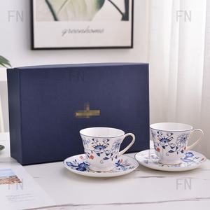 Vajilla de Porcelana con Diseño de Flores Azules para Restaurante, Bodas, Cenas, Platos de Cerámica para el Hogar - Product Image 4