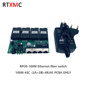 Reverse POE 10/100m Media <strong>Converter</strong> With 4 SC <strong>Ports</strong> 4 Rj45 <strong>Ports</strong> 20km Sc Single Fiber Media <strong>Converter</strong> With 1*9 <strong>Module</strong> - Product Image 6