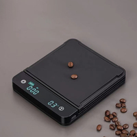 Balance à café portable 3 kg 0,1 g avec minuteur, modes café multiples, pour café filtre et expresso, conversion multi-unités, fonction tare