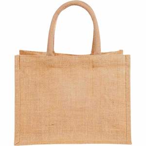 Personalized Private Label Pattern Printing Shopping Carry Natural Brown Jute Tote <b>Bag</b> for <b>Gifts</b> - Product Image 1