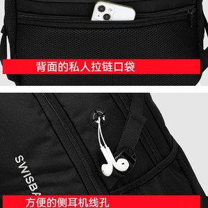Multi Layer <b>Large</b> Capacity <b>Backpack</b> With Shoe Compartment Business Commute Laptop Bag Unisex Zipper Closure - Product Image 4