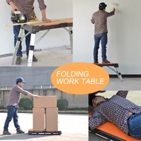 Table de travail pliante multifonctionnelle VERTAK-A 4 en 1, établi de garage, table de travail pliable