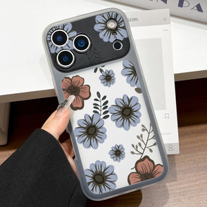 Coque de protection intégrale antichoc deux-en-un pour iPhone 17 Pro Max, motif floral peinture à l'huile de niche - Product Image 3