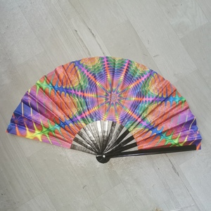 พัดไม้ไผ่พับลายเชอร์รี่แบบพิมพ์ลายตามสั่งรุ่นใหม่พร้อมส่ง - Product Image 2