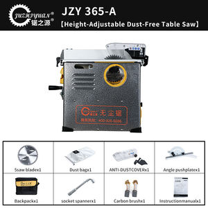 Scie à table sans poussière JZY365-A avec dissipation active de la chaleur, réglage de la hauteur de la lame, outil de bricolage pour la fabrication de meubles en bois - Product Image 5