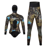 Combinaison de plongée DIVESTAR personnalisée avec logo camouflage, néoprène 3 mm à cellules ouvertes, intérieur imperméable, pour hommes et femmes