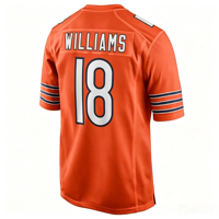 Jahitan Berkualitas Terbaik Dapat Disesuaikan # 18 WILLIAMS # 15 ODUNZE # 34 PAYTON # 84 LOVELAND  Jersey Sepak Bola Amerika