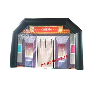 Portátil y fácil de llevar inflables patio cine <span class=keywords><strong>película</strong></span> tienda con pantalla blanca en/inflable pantalla tienda portátil - Product Image 1