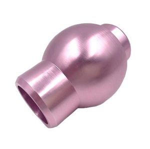 Perilla esférica de aluminio anodizado rosa de alta precisión de 3/4/5 ejes, piezas de mecanizado CNC para manija de control OEM - Product Image 4