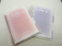 Petit cahier à spirale A5 dégradé de 60 pages avec papier peinture au crayon Logo imprimé personnalisé pour cadeau