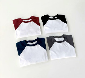 T-shirt en coton à manches raglan tricotées unies, personnalisable par le fabricant, en gros, pour hommes, de haute qualité, vierge, à manches longues - Product Image 3