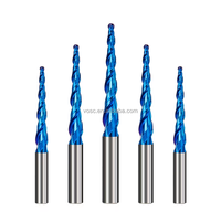 Viextro Haute Qualité CNC Bois Routeur Bits 2 Flûte CNC Sculpture Sur Bois Bit Outils Carbure Cône Boule Nez Fraise